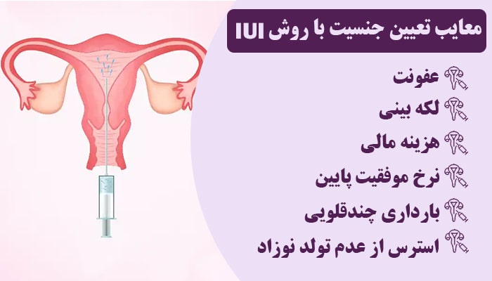 معایب تعیین جنسیت با روش  IUI